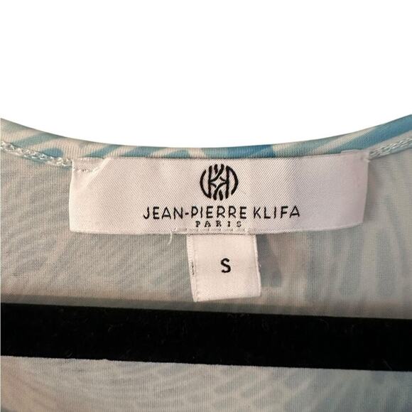 Jean-Pierre Klifa Paris Daphne Dress Seafoam U Neckline Knee Length Size Small - Picture 2 of 5